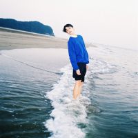 男生海边头像