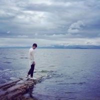 男生海边头像