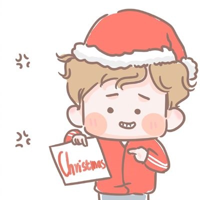 卡通情侣头像  圣诞
