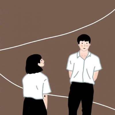 情侣头像/第一眼就喜欢的人，真的会喜欢很久很久。