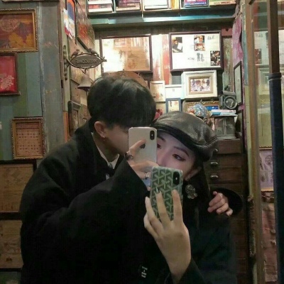 念七 小清新一对两张情侣真人头像