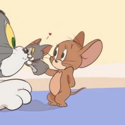 沐糖/情侣头像 猫和老鼠