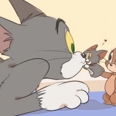 沐糖/情侣头像 猫和老鼠
