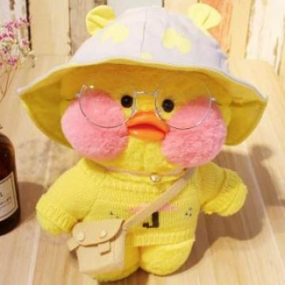 沈曦：可爱一对两张网红鸭玩偶情头