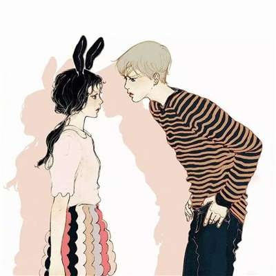 漫画情侣头像  属于自己的小星空