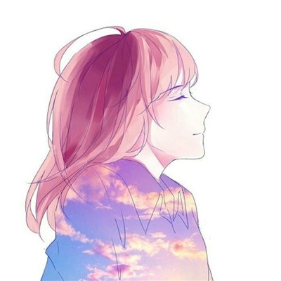 漫画情侣头像  属于自己的小星空