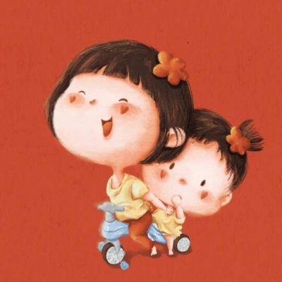 念七 可爱喜庆大头贴情侣头像