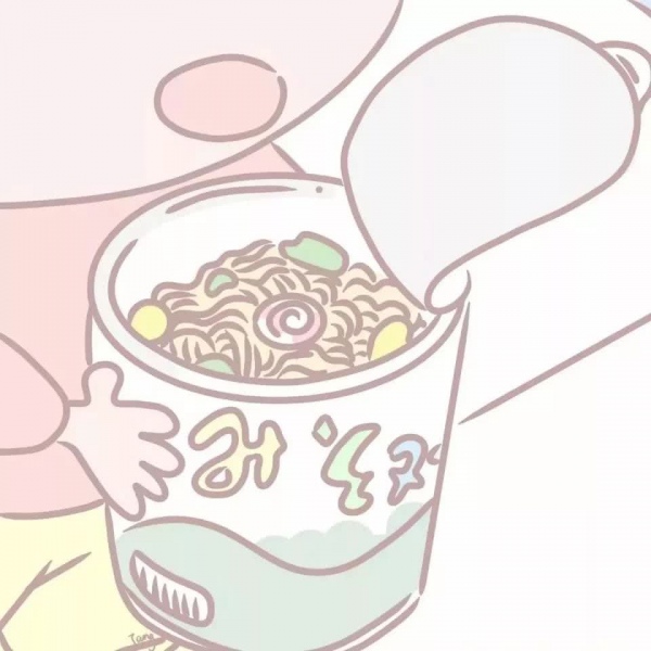 卡通漫画情侣头像  对方拒绝了你的消息，还扒光了你的衣服。