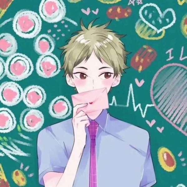 念七 动漫情侣手绘头像