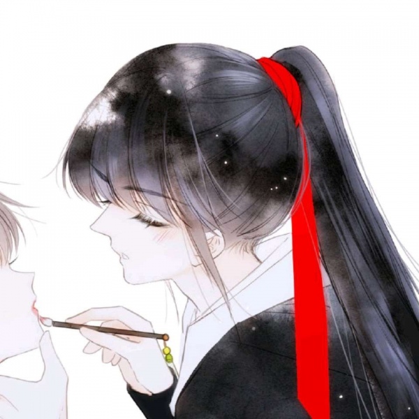念七 动漫情侣手绘头像