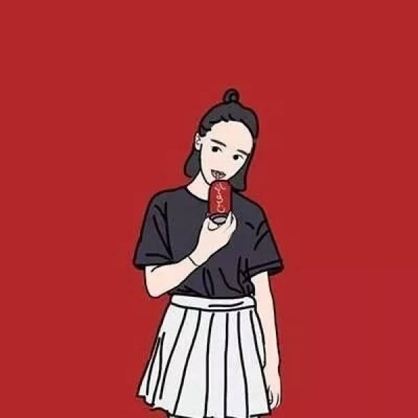 念七 动漫情侣手绘头像