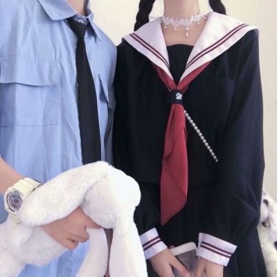 部位半身可爱女生小清新甜甜的爱情青年少女情侣头像