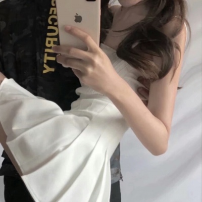 部位半身可爱女生小清新甜甜的爱情青年少女情侣头像