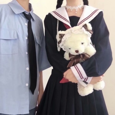 部位半身可爱女生小清新甜甜的爱情青年少女情侣头像