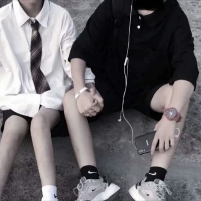 部位半身可爱女生小清新甜甜的爱情青年少女情侣头像