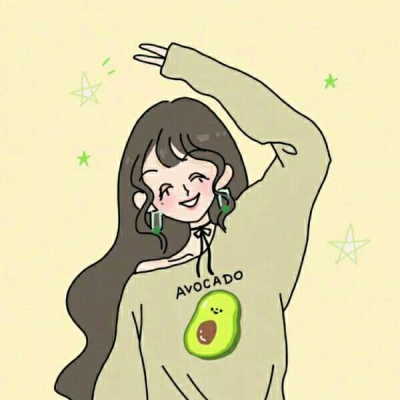 绿色清新少女头像 (≧ω≦)