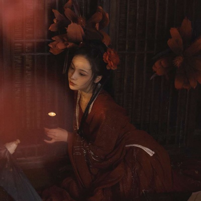 古风意境写真女头