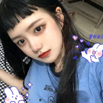 溺毙:蓝色系清新干净风气质女头.别做抑郁症患者 周围人都在爱你
