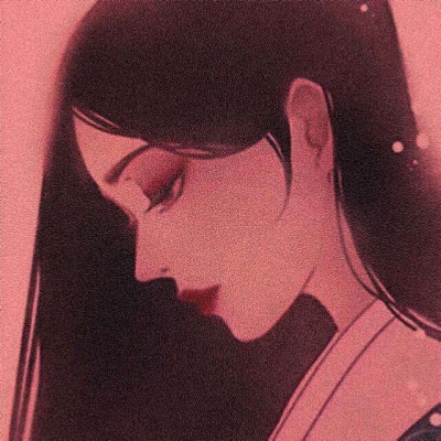 唯美风漫画女生头像  狗友·
