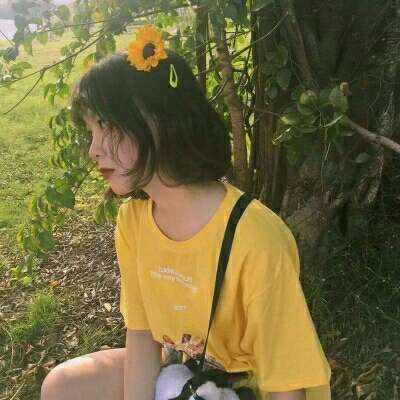 优质真人绿色系女生头像