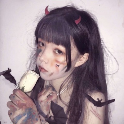 溺毙:贴纸潮流魅力风时尚女头.我想知道你的快乐是什么