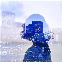 唯美色彩女生合成头像_很有意境的清新女生