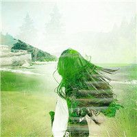 唯美色彩女生合成头像_很有意境的清新女生