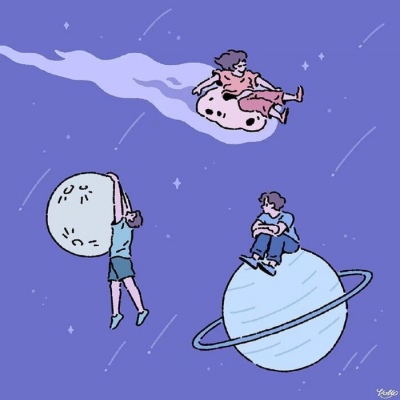 沐糖/简约可爱治愈系插画壁纸