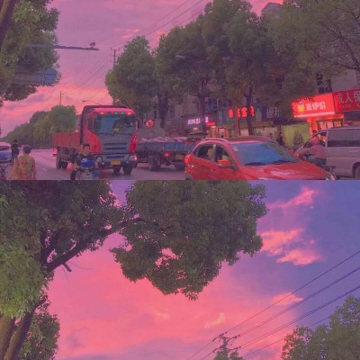 壁纸/天空?学会干净的语言和安静的笑