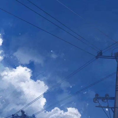 壁纸/天空?学会干净的语言和安静的笑
