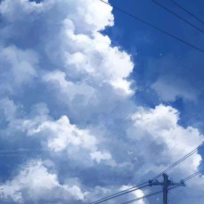 壁纸/天空?学会干净的语言和安静的笑