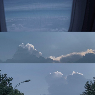 恬恬/唯美意境天空海岸背景/少女的征途是星辰大海?