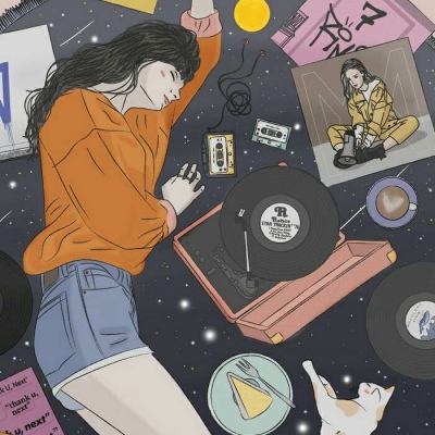 一人一猫，寂静的小天地～韩国画师serah插画作品.