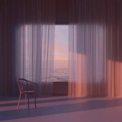 千鹤/唯美意境海边风景/想寄一个春天给…