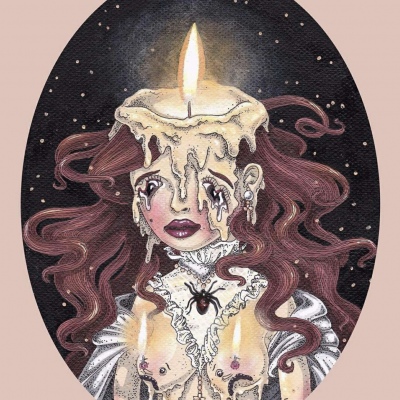 帝江:ins古怪插画背景图/想神灵许愿把你变成我的小熊