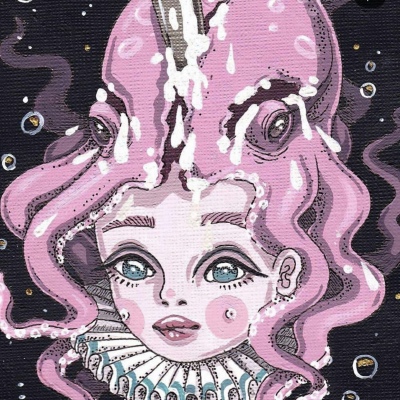 帝江:ins古怪插画背景图/想神灵许愿把你变成我的小熊