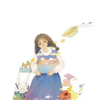 恬恬/唯美文艺意境插画背景/ 生生不息的希望?