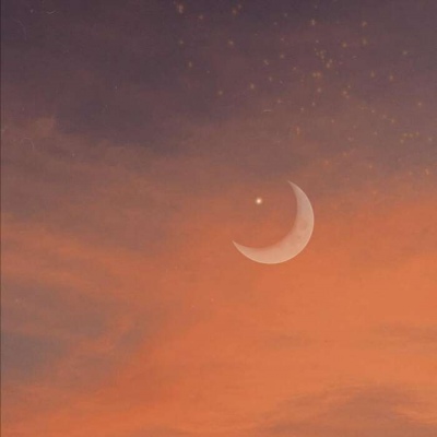 皆甜:暖色调背景图/月亮说: 一起走夜路吧！
