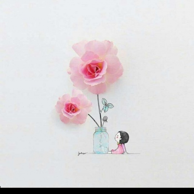 花朵小人  静物头像哈哈