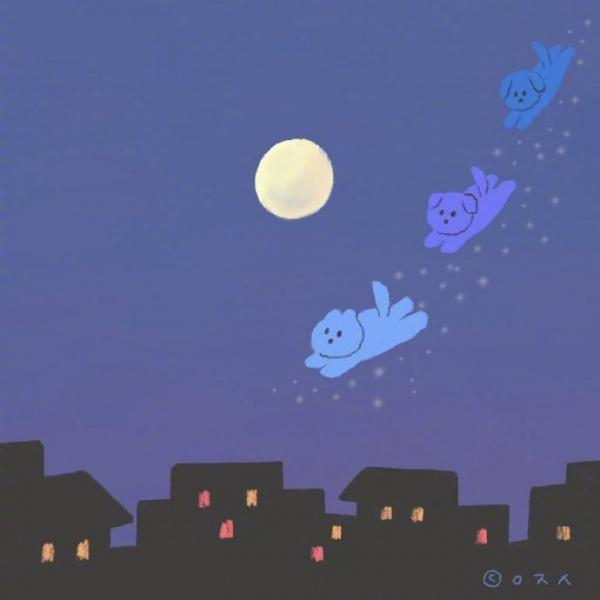 芯儿   唯美梦幻蓝色系背景图