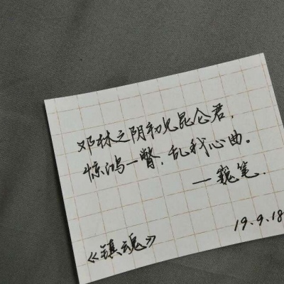 林一/原创手写 勿盗