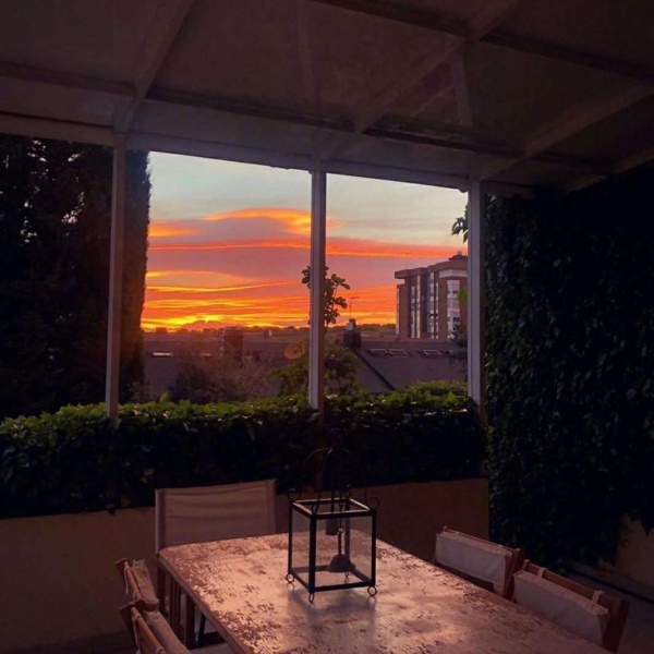 唯美黄昏后背景图