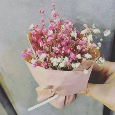 沈曦：唯美ins花束背景图