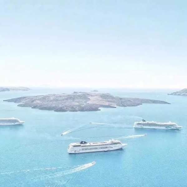 云梓/蓝色系风景背景图