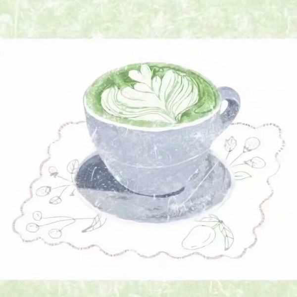 林知晚  抹茶味绿色甜点壁纸