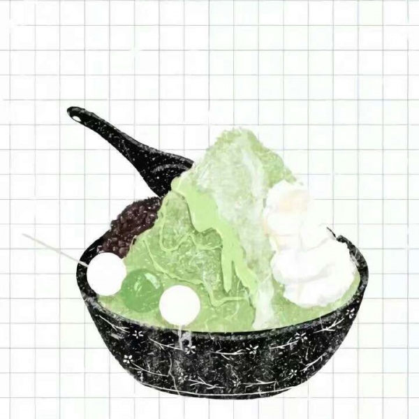 林知晚  抹茶味绿色甜点壁纸