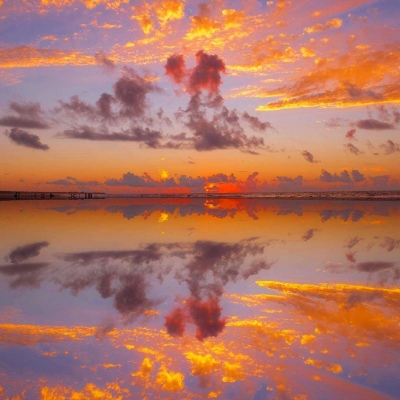 夕阳静景唯美 对你说说拜拜。