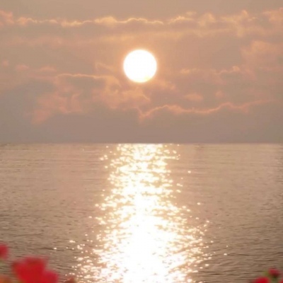 夕阳静景唯美 对你说说拜拜。