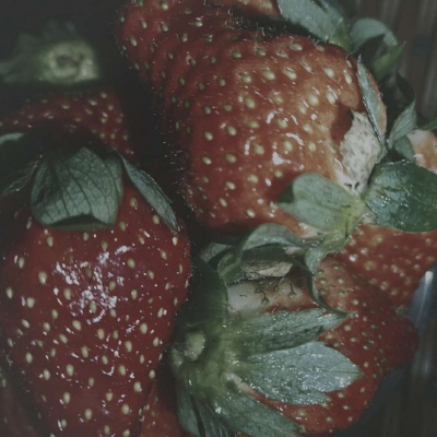 皆甜:甜蜜草莓背景图/把所有的喜欢酿成草莓味