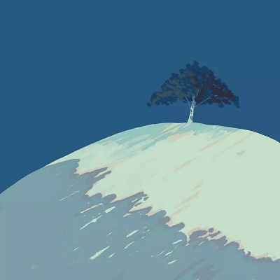 莫小昕。蓝色系背景图